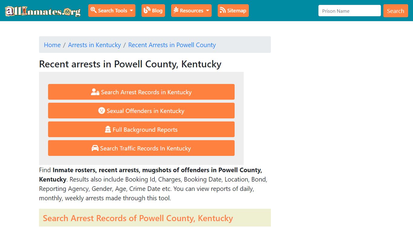 Recent arrests in Powell County, Kentucky | Mugshots, Rosters, Inmates ...